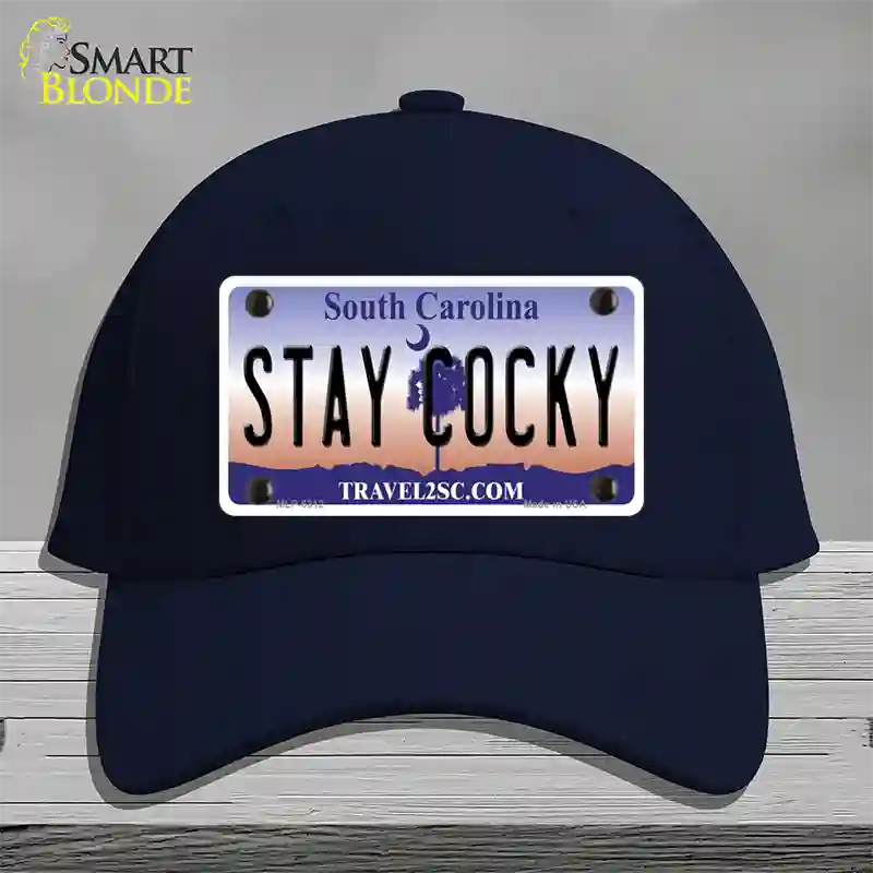 Stay Cocky South Carolina Novelty License Plate Hat Cotton / Navy