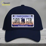 Carolina Girl South Carolina Novelty License Plate Hat Cotton / Navy