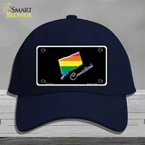 Connecticut Rainbow Novelty License Plate Hat Cotton / Navy