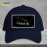 Hawaii Rainbow Novelty License Plate Hat Cotton / Navy