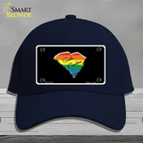 South Carolina Rainbow Novelty License Plate Hat Cotton / Navy