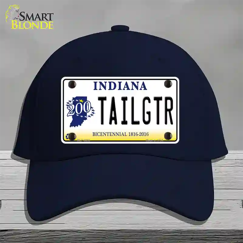 Tailgtr Indiana Bicentennial Novelty License Plate Hat Cotton / Navy