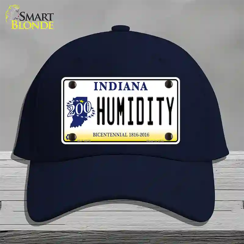 Humidity Indiana Novelty License Plate Hat Cotton / Navy