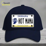 Hot Mama Indiana Novelty License Plate Hat Cotton / Navy