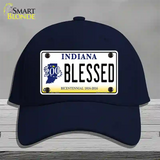 Blessed Indiana Novelty License Plate Hat Cotton / Navy