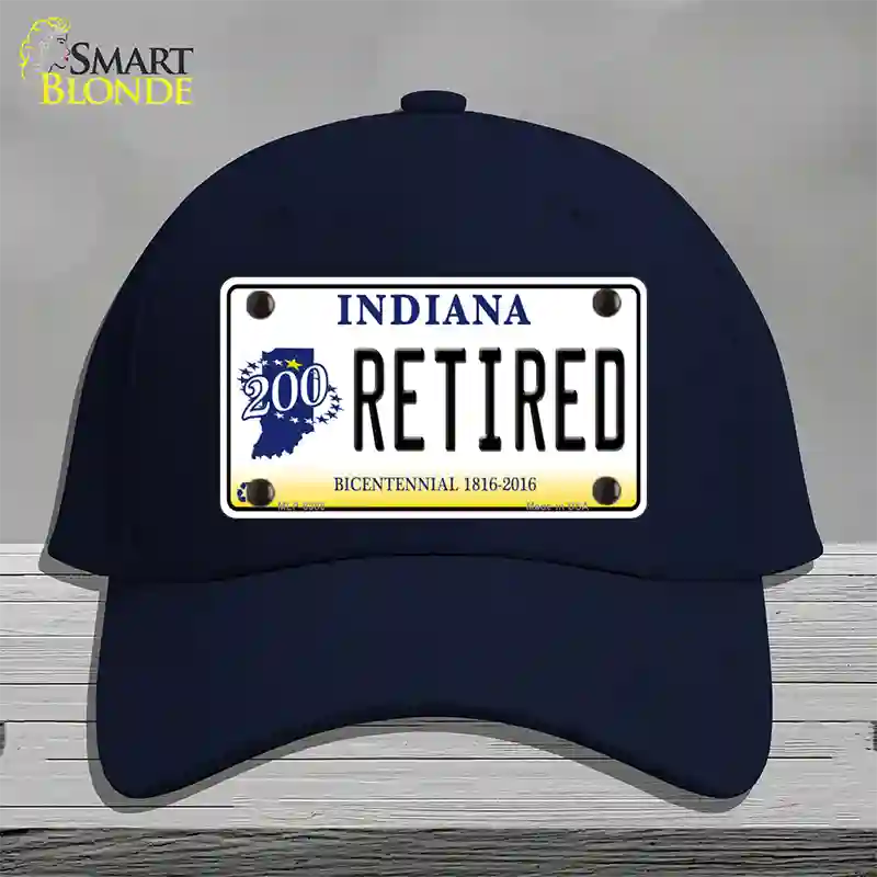 Retired Indiana Novelty License Plate Hat Cotton / Navy