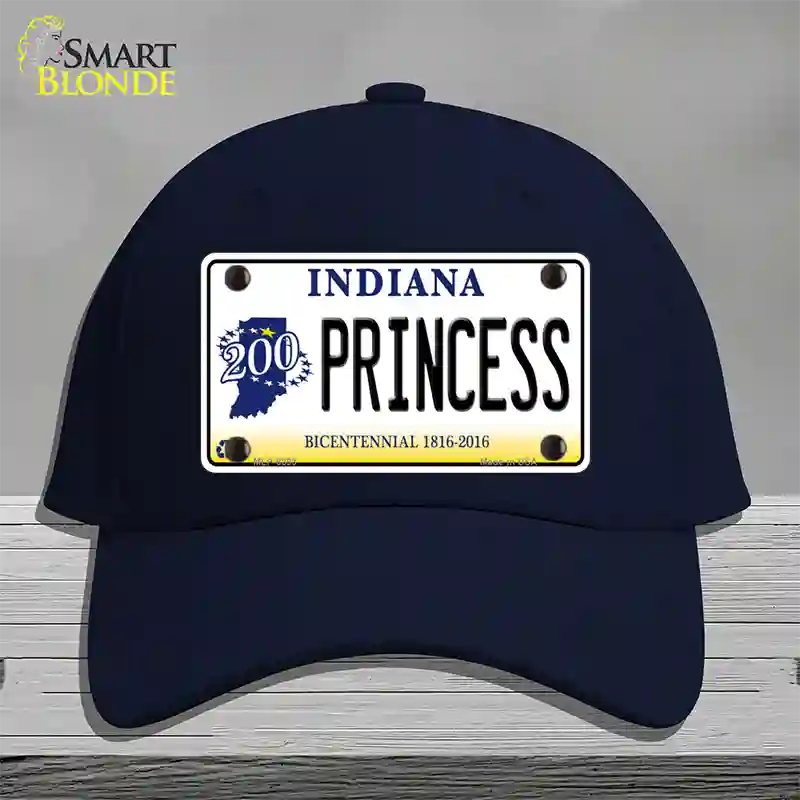 Princess Indiana Novelty License Plate Hat Cotton / Navy