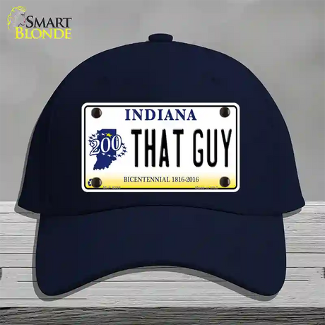 That Guy Indiana Novelty License Plate Hat Cotton / Navy