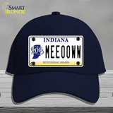 Meeooww Indiana Novelty License Plate Hat Cotton / Navy