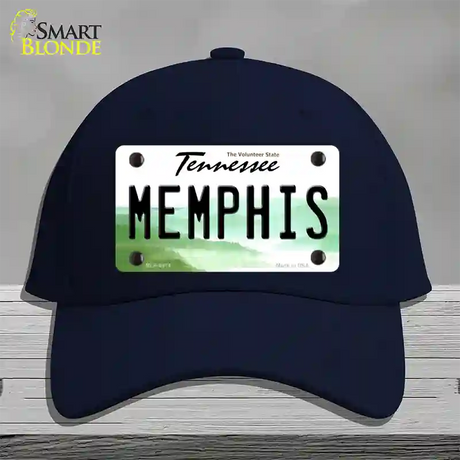 Memphis Tennessee Novelty License Plate Hat Cotton / Navy