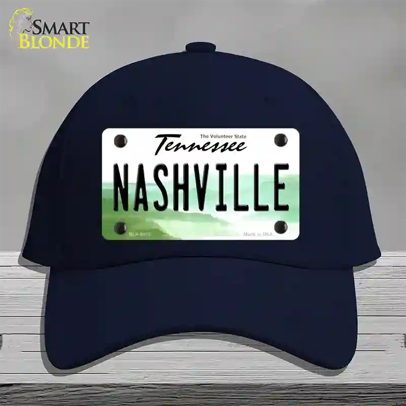 Nashville Tennessee Novelty License Plate Hat Cotton / Navy