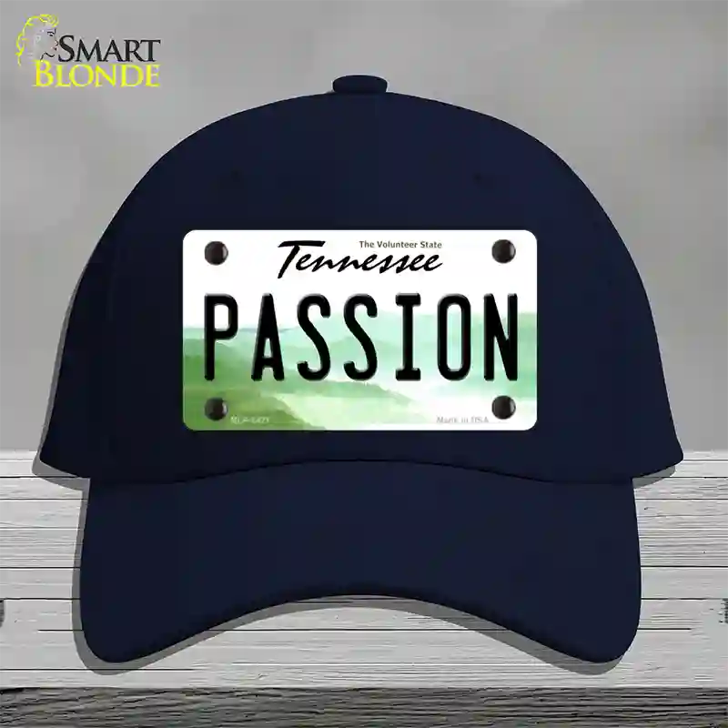 Passion Tennessee Novelty License Plate Hat Cotton / Navy