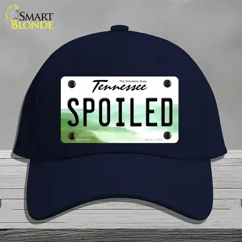 Spoiled Tennessee Novelty License Plate Hat Cotton / Navy