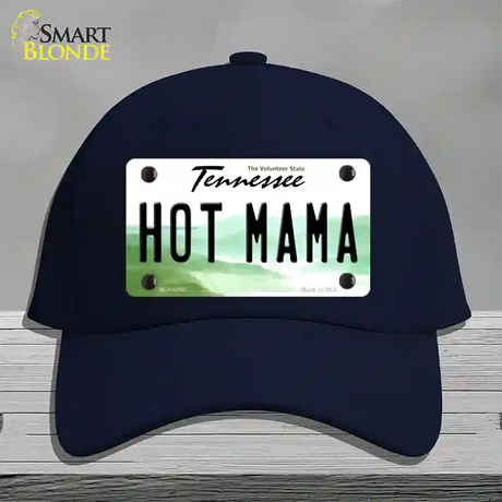 Hot Mama Tennessee Novelty License Plate Hat Cotton / Navy