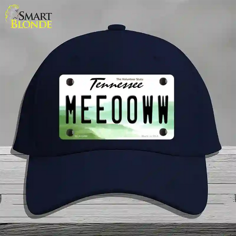 Meeooww Tennessee Novelty License Plate Hat Cotton / Navy