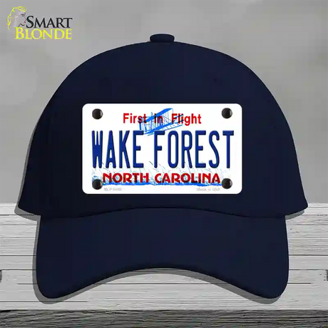 Wake Forest North Carolina Novelty License Plate Hat Cotton / Navy