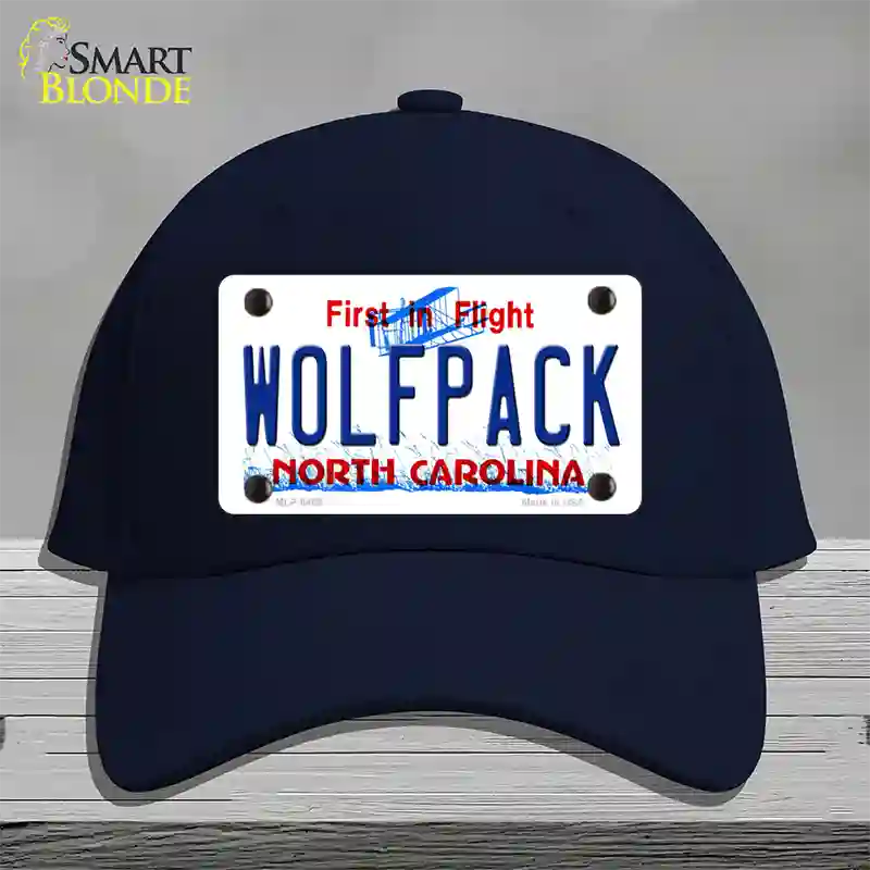 Wolfpack North Carolina Novelty License Plate Hat Cotton / Navy