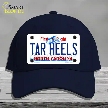 Tar Heels North Carolina Novelty License Plate Hat Cotton / Navy