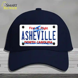 Asheville North Carolina Novelty License Plate Hat Cotton / Navy