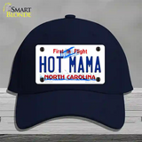 Hot Mama North Carolina Novelty License Plate Hat Cotton / Navy