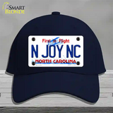 N Joy North Carolina Novelty License Plate Hat Cotton / Navy