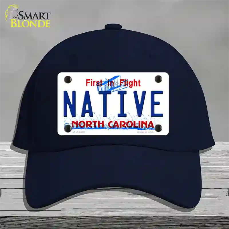 Native North Carolina Novelty License Plate Hat Cotton / Navy