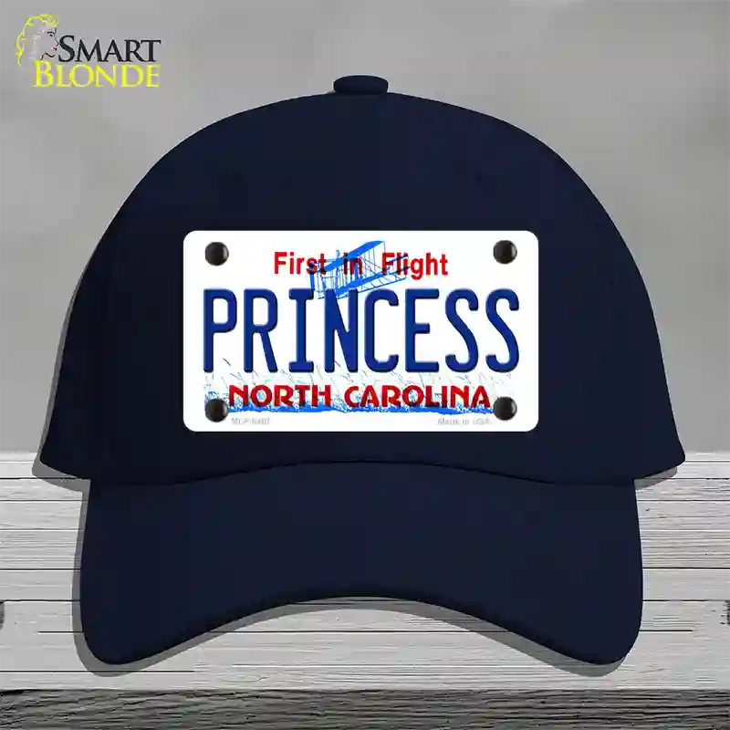 Princess North Carolina Novelty License Plate Hat Cotton / Navy