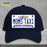 Moms Taxi North Carolina Novelty License Plate Hat Cotton / Navy