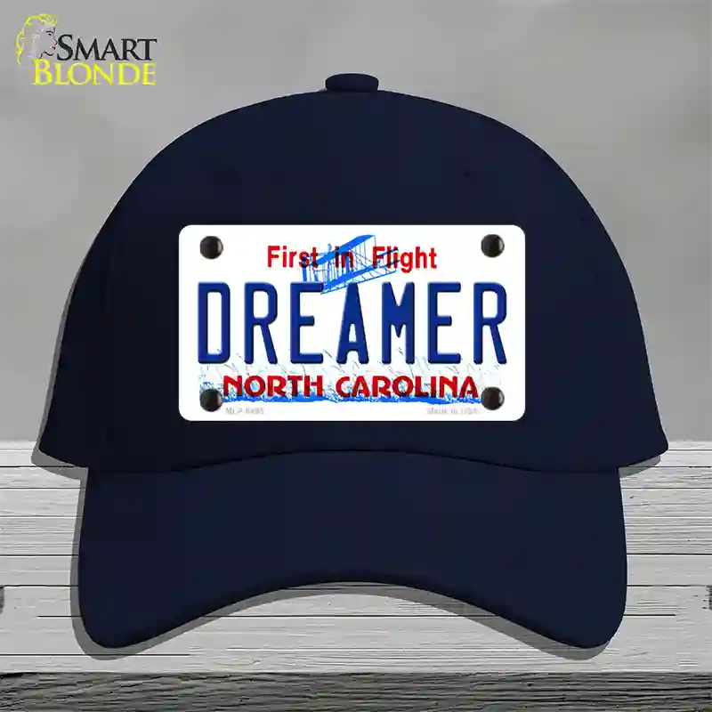 Dreamer North Carolina Novelty License Plate Hat Cotton / Navy