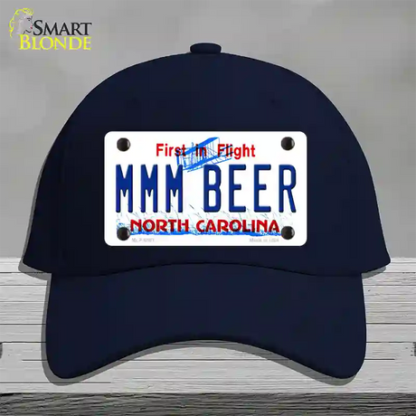 MMM Beer North Carolina Novelty License Plate Hat Cotton / Navy