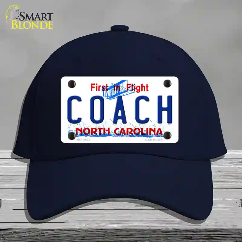 Coach North Carolina Novelty License Plate Hat Cotton / Navy