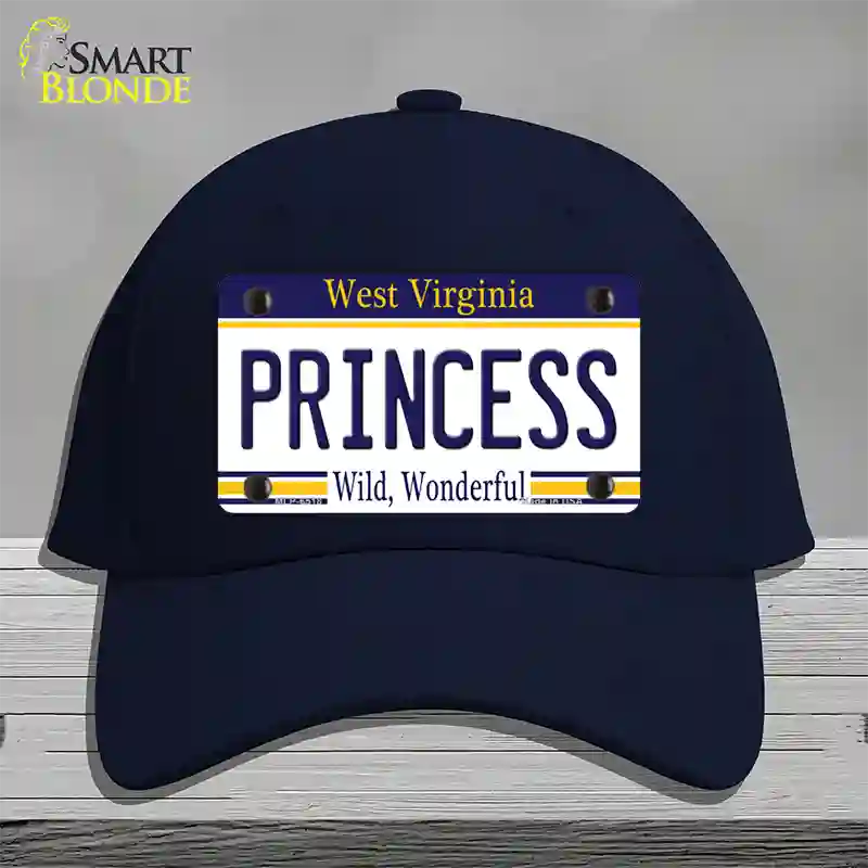 Princess West Virginia Novelty License Plate Hat Cotton / Navy