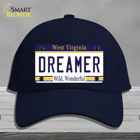 Dreamer West Virginia Novelty License Plate Hat Cotton / Navy