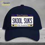 Skool Suks West Virginia Novelty License Plate Hat Cotton / Navy