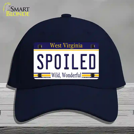 Spoiled West Virginia Novelty License Plate Hat Cotton / Navy