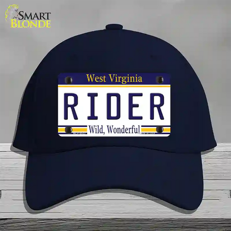 Rider West Virginia Novelty License Plate Hat Cotton / Navy