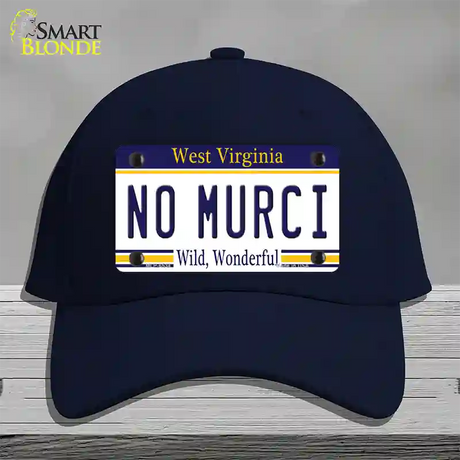 No Murci West Virginia Novelty License Plate Hat Cotton / Navy