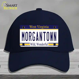 Morgantown West Virginia Novelty License Plate Hat Cotton / Navy