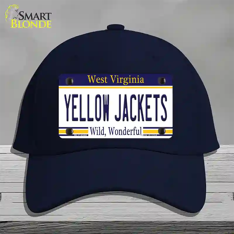 Yellow Jackets West Virginia Novelty License Plate Hat Cotton / Navy