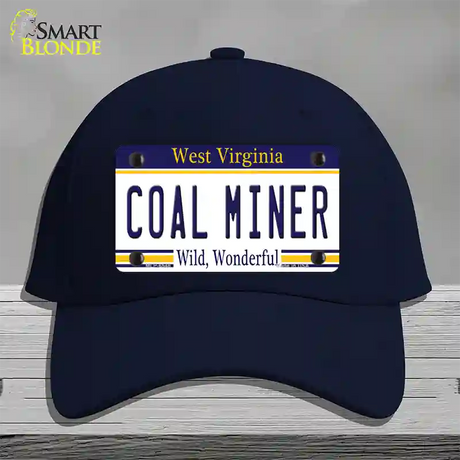 Coal Miner West Virginia Novelty License Plate Hat Cotton / Navy