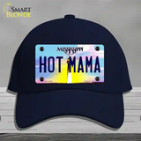 Hot Mama Mississippi Novelty License Plate Hat Cotton / Navy