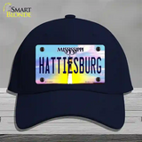 Hattiesburg Mississippi Novelty License Plate Hat Cotton / Navy