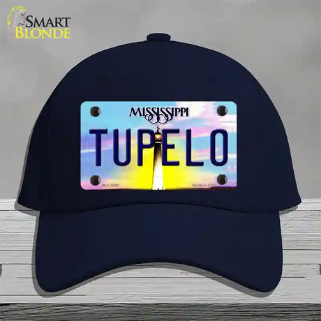 Tupelo Mississippi Novelty License Plate Hat Cotton / Navy