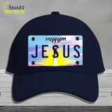 Jesus Mississippi Novelty License Plate Hat Cotton / Navy