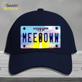 Meeooww Mississippi Novelty License Plate Hat Cotton / Navy