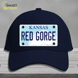 Red Gorge Kansas Novelty License Plate Hat Cotton / Navy