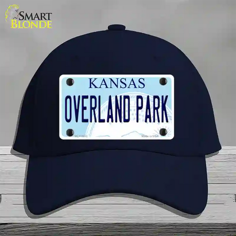 Overland Park Kansas Novelty License Plate Hat Cotton / Navy