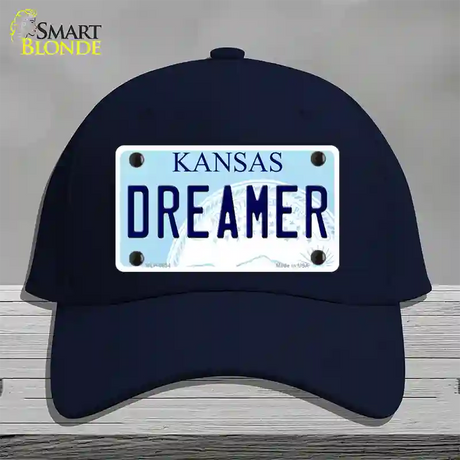 Dreamer Kansas Novelty License Plate Hat Cotton / Navy