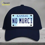 No Murci Kansas Novelty License Plate Hat Cotton / Navy