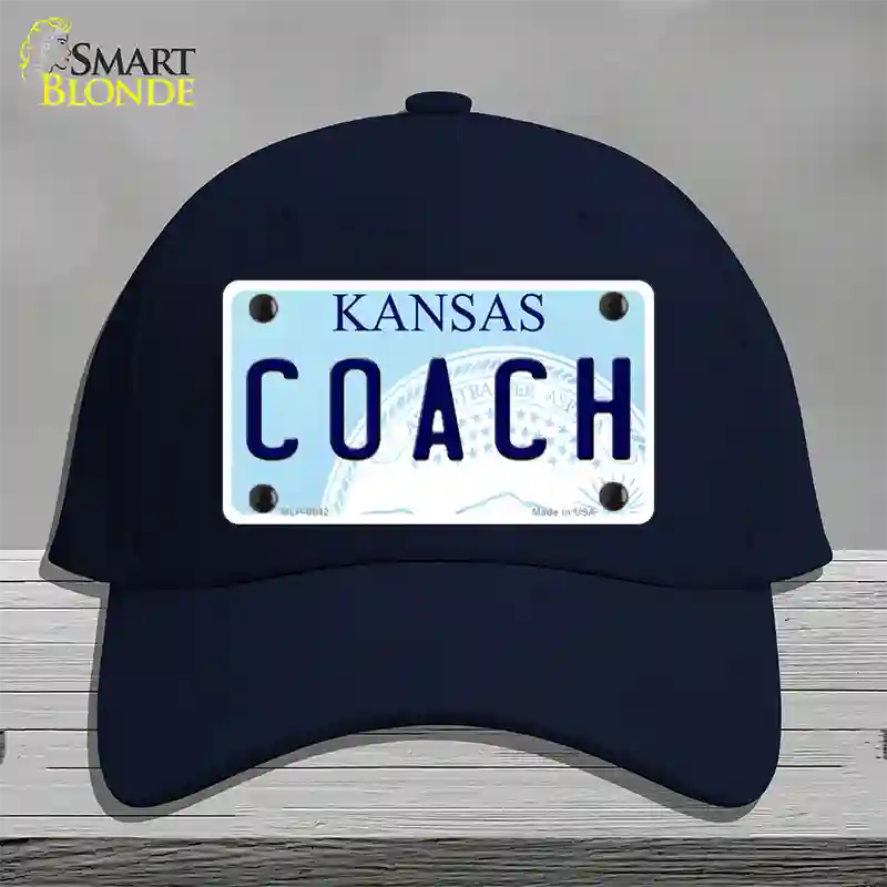 Coach Kansas Novelty License Plate Hat Cotton / Navy